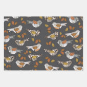 Feuilles d'oiseau d'automne Feuille de papier d'en (Devant 2)