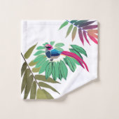 Feuilles d'oiseaux (Gant de toilette)