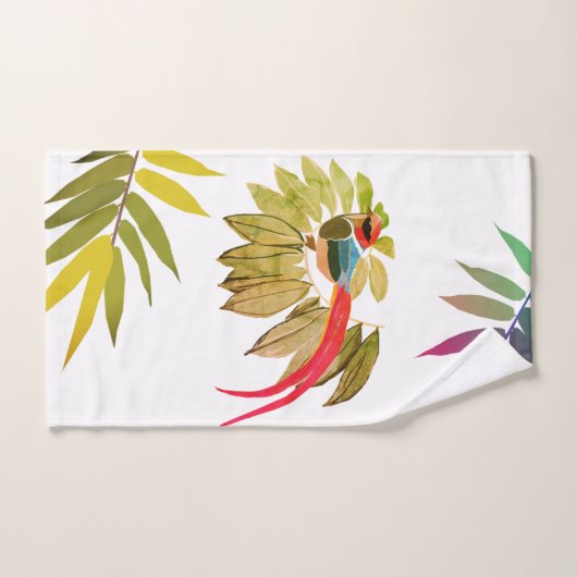 Feuilles d'oiseaux (Serviette à main)