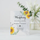 Feuilles d'Olivier Tournesols Mariage Rustique (Debout devant)