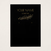 Feuilles d'or, carte d'affichage d'oreille (Devant)