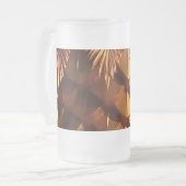 Feuilles d'or Frosted 16 oz de verre givré Mug (Devant gauche)