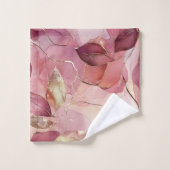 Feuilles d'or rose (Gant de toilette)