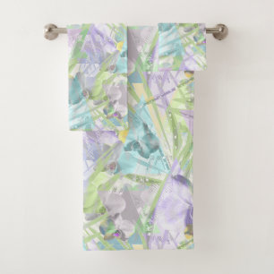 feuilles d'orchidées et de palmiers, tropicale