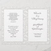 Feuilles du programme de cérémonie des Mariages ca (Devant)