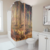 Feuilles du rideau de douche or (En situation)