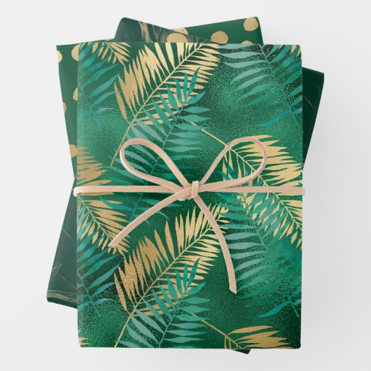 Feuilles élégants de la jungle tropicale verte et (En situation)