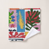 Feuilles en Abstrait, ajouter du texte (Gant de toilette)