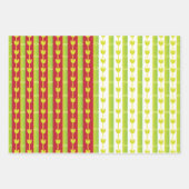 Feuilles en bambou vert rouge (Devant)
