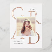 Feuilles en boîte à lettres | Faire-part d'obtenti (Recto)