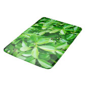 Feuilles en caoutchouc vert, tapis de bain en mous (Angle)