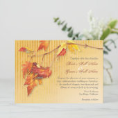 Feuilles en chute - Invitations Mariages de automn (Debout devant)