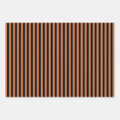 Feuilles en papier à rayures orange et noire (Devant)