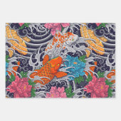 Feuilles en papier de la série Dark Koi (Devant)