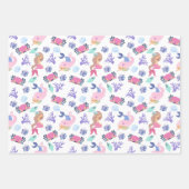 Feuilles en papier d'enveloppement de sirène douce (Devant 3)