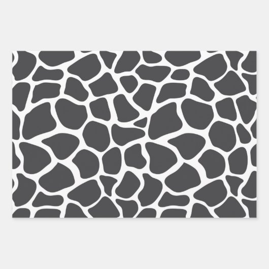 Feuilles Envelopper papier Zebra Leopard Giraffe P (Devant 3)