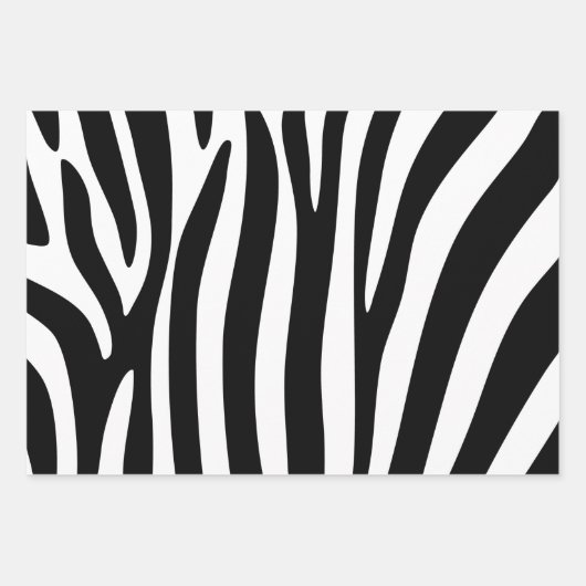 Feuilles Envelopper papier Zebra Leopard Giraffe P (Devant)
