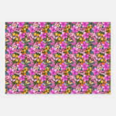 Feuilles et fleurs tropicaux (Devant)