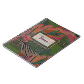 Feuilles et formes géométriques. carnet (Côté gauche)