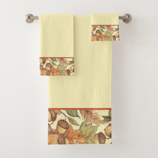 Feuilles et glands d'automne (En situation)