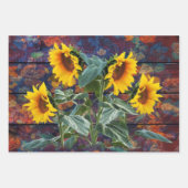 Feuilles et tournesols d'automne en Russie (Devant)