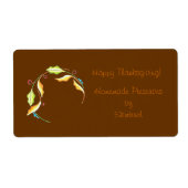 Feuilles ~ Étiquette Jar (Devant)