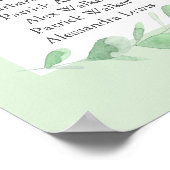 Feuilles eucalyptus. Poster de la carte de siège m (Coin)