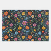 Feuilles & Fleurs Chalk Dessin d'automne Cadeau (Devant 3)