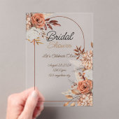 Feuilles floraux automne nuptiale invitation de do (In situ (ordinateur de poche))