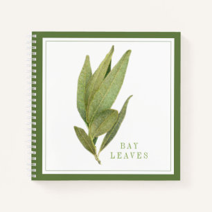 FEUILLES FRESH BAY 8.5x8.5 Carnet spiral - Vert