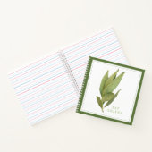 FEUILLES FRESH BAY 8.5x8.5 Carnet spiral - Vert (Intérieur)