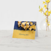 feuilles ginkgo sur texture manquant votre carte d (Fleur jaune)