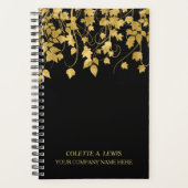 Feuilles Gold de luxe en noir (Devant)