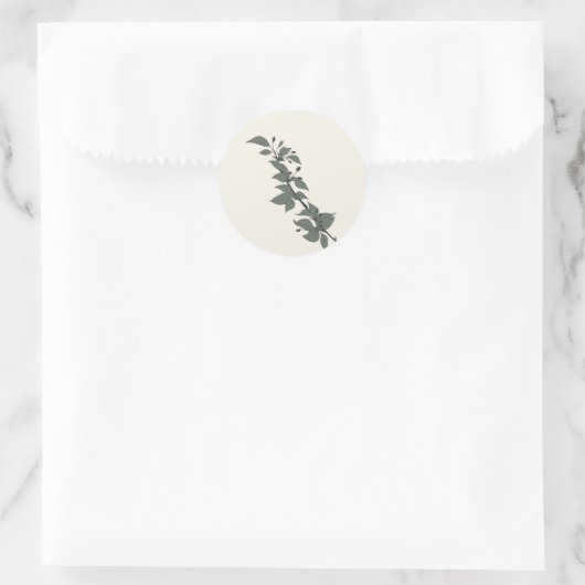 Feuilles Icey - Sticker esthétique botanique cosy (Sac)