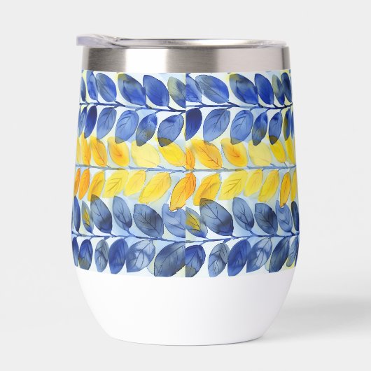 Feuilles jaune et bleu (Droite)