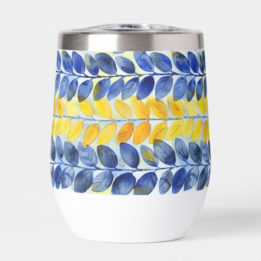 Feuilles jaune et bleu (Avant)