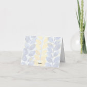 Feuilles jaune et bleu (Dos)