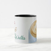 Feuilles, lattes et longues marches Mug (Centre)