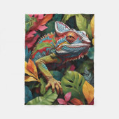 Feuilles Lizard et couverture polaire couleur (Devant)