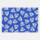Feuilles malins Contemporain Bleu Bleu Motif (Devant)