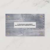 Feuilles métalliques | Carte de visite Vis métalli (Dos)