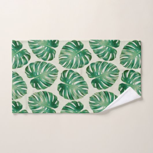 Feuilles Monstera (Serviette à main)