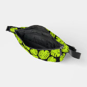 Feuilles Monstera en Lime Vert et noir (Ouvrir)
