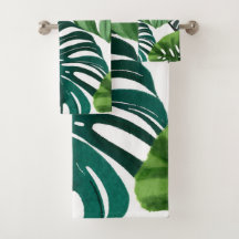 Feuilles Monstera | Serviette simple et moderne