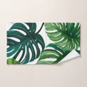 Feuilles Monstera | Serviette simple et moderne (Serviette à main)