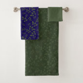 Feuilles motifs vert foncé (En situation)