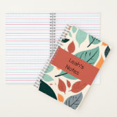 Feuilles multicolores Customisés - Carnet spiral (À l'intérieur)