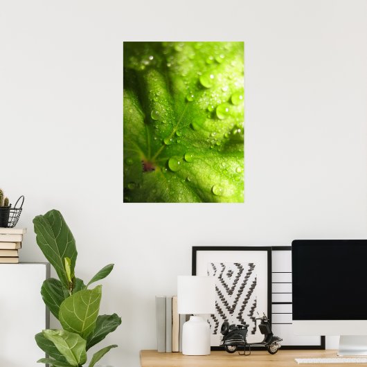 Feuilles mystiques (2) Poster (Bureau à domicile)