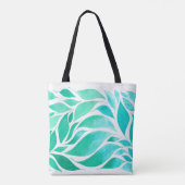 Feuilles nichés dans le Sac fourre-tout Ombre aqua (Dos)