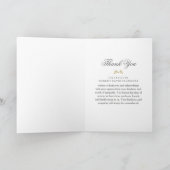 Feuilles noir et or - Sympathie photo Carte de rem (Intérieur)